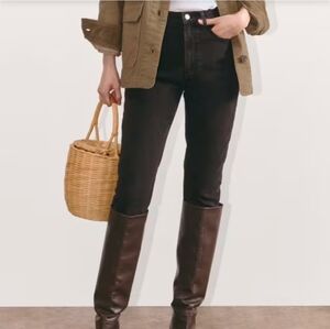 Everlane mid rise The original cheeky jeans black size 26 cropped